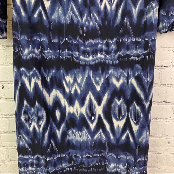 NICOLE Miller Blue&Cream Dress Small - Picture 3 of 5